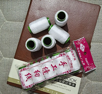 5个缝衣线手缝线缝纫机线细线-白色-540/件15/袋八B32-4-3