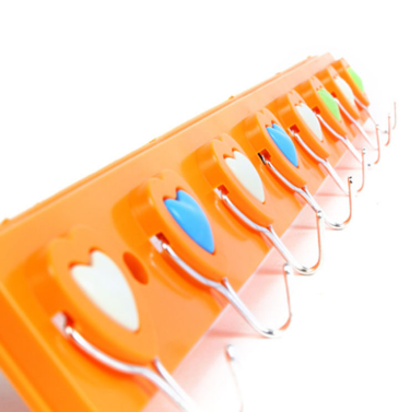 8连粘钩 强力粘钩 心形挂钩 彩色挂钩628-200/件六B3-4-2