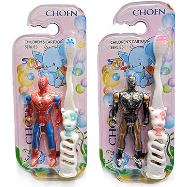 656卡通儿童牙刷 赠送玩具a15-3-3