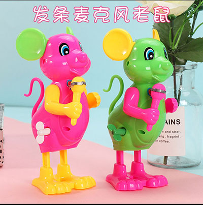 688卡通发条跳跳鼠创意上链条 儿童小玩具 80后经典怀旧六B13-3-3