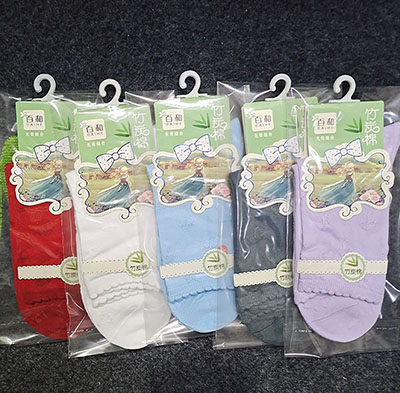 228新款盒装精梳棉彩棉袜子女中筒袜棉袜八B20-4-上-