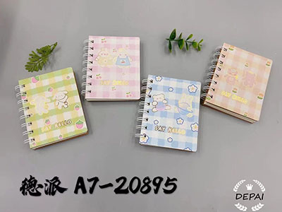 德派万品A7-666烫金hello侧翻线圈笔记本77*107mm80张B36-1-2