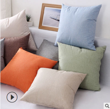 原价13.5元沙发靠枕靠垫含芯加厚亚麻布艺抱枕八1号ZBJ--1-2-1