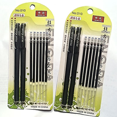 商务笔 2+6黑色中性笔 笔考试笔 办公文具840/件A30-3-2