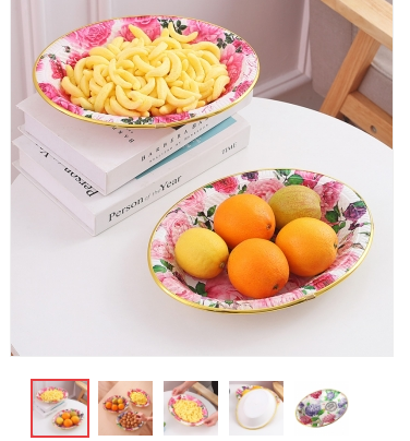 原价1.25元特价秒杀处理密胺环保塑料仿瓷水果盘菜盘（无售后）六B41-4-1