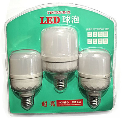 大功率LED灯泡组合3件套/50套/箱八B28-1-3