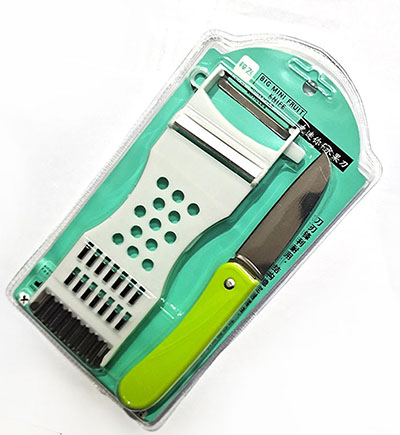 （240套/箱）XTF-032多功能刨 萝卜刨 丝刨切菜器折叠水果刀组合15套/包/八B16-1-2