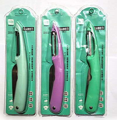 （480套/箱）XTF-007二合一水果刀削丝器切片瓜刨子刮20套/包/六B16-4-2