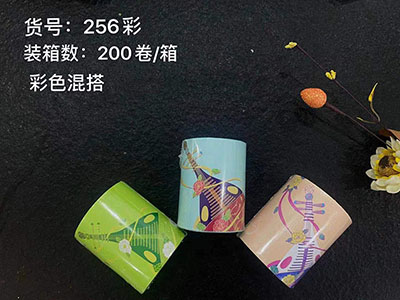 256爆款超大卷平口彩色加厚点断式垃圾袋200卷/箱六B2-1-1