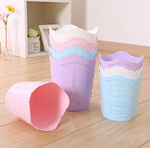 YDL-8259浮雕日系少女桌面收纳收纳桶300/箱六B21-3-2