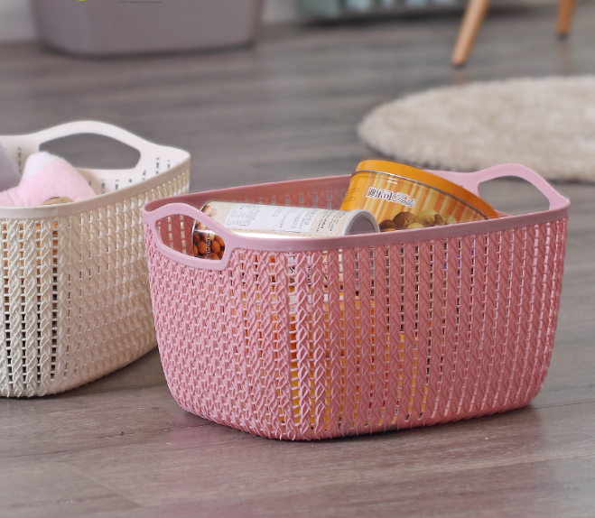 YDL-8269藤编长方桌面收纳收纳桶240/箱八B15-4-2