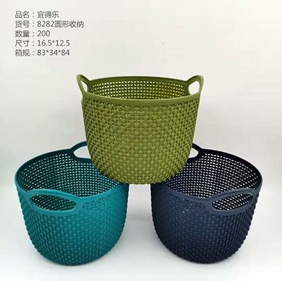 (200/箱/25/包)YDL-8282马卡龙色珠帘圆形收纳筐六B10-2-3