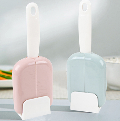 创意自动开合饭勺收纳架可立带饭勺防尘罩组合套装饭勺收纳盒六B38-1-4