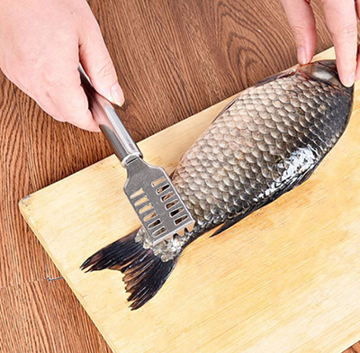 不锈钢鱼鳞刨鱼鳞刨 刮鳞器 厨房刨刀六B40-2-3