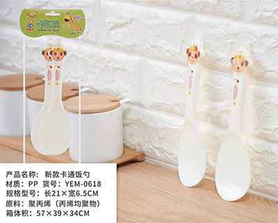 （288/箱）0618卡通2支装饭勺舀饭勺子密胺勺电饭煲勺六B38-4-5