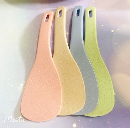 小麦秸秆饭勺创意厨房盛饭勺子铲子六B8-2-2