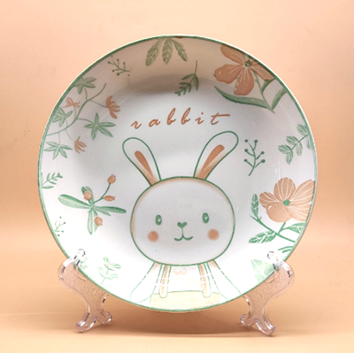 （一级）8.3英寸新中式全彩简约陶瓷饭盘 印彩航空盘（无售后）六A2-4-1-5-1