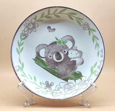 （一级）8.3英寸新中式全彩简约陶瓷饭盘 印彩航空盘（无售后）六A2-4-1-5-1