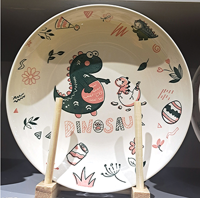 （一级）8.3英寸新中式全彩简约陶瓷饭盘 印彩航空盘（无售后）六A2-4-1-5-1