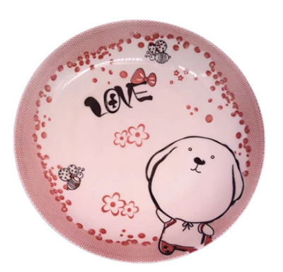 （一级）8.3英寸新中式全彩简约陶瓷饭盘 印彩航空盘（无售后）六A2-4-1-5-1