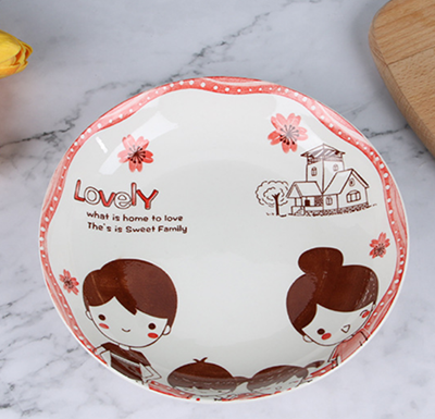 （一级）8.3英寸新中式全彩简约陶瓷饭盘 印彩航空盘（无售后）六A2-4-1-5-1