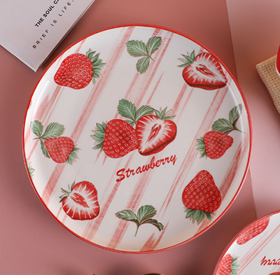 （一级）8.3英寸新中式全彩简约陶瓷饭盘 印彩航空盘（无售后）六A2-4-1-5-1