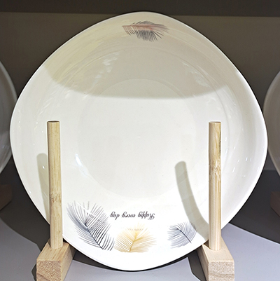 7英寸陶瓷菜碟水果盘方圆盘汤盘家庭创意餐盘六A6-2-1