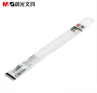 晨光 96005 直尺 30cm直尺 透明塑料直尺 学生用尺 办公用尺\B46-1-3