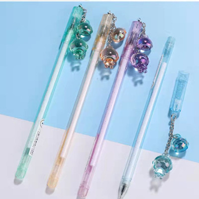 16183 小白战卡通挂件系列中性笔学生用黑色签字笔六A2-5-3六B30-1-3