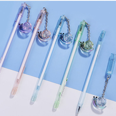 16134 小蜗牛卡通挂件系列中性笔学生用黑色签字笔六A2-5-3六B30-1-3