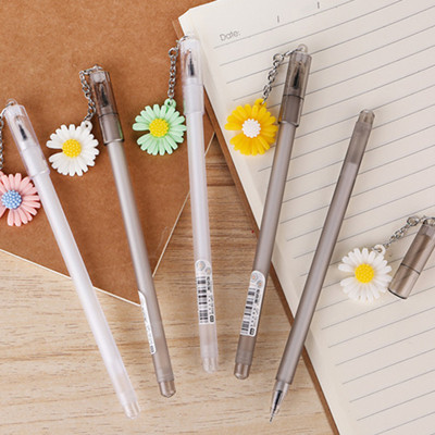 16106 小雏菊卡通挂件系列中性笔学生用黑色签字笔六A2-5-3六B30-1-3