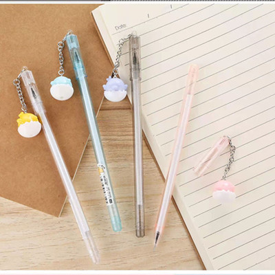 16105 破壳萌叽卡通挂件系列中性笔学生用黑色签字笔六A2-5-3六B30-1-3