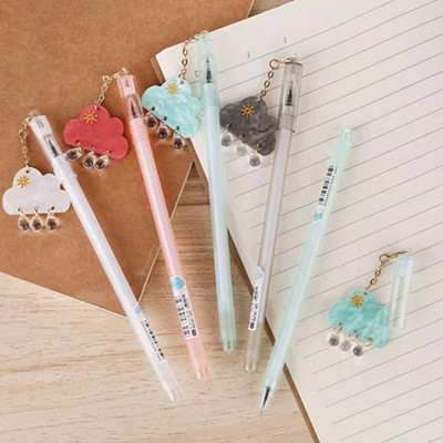 16109 水波微笑挂件系列中性笔学生用黑色签字笔六A2-5-3六B30-1-3