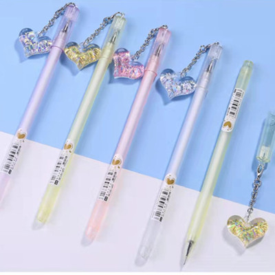 16136 心愿挂件系列中性笔学生用黑色签字笔六A2-5-3六B30-1-3