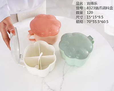 YDL-8323欧美风四格猫爪调料盒六B20-2-3