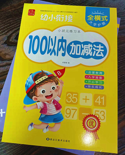 100以内 加减法  学前准备幼小衔接汉字数学练习儿童宝宝早教天天练A32-3-3