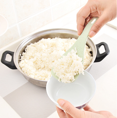 特价天然环保小麦秸秆可爱不粘饭勺饭铲六B8-2-2