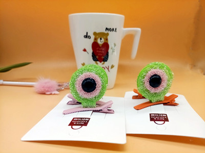新款发夹bb刘海侧边夹糖果色猫眼夹后脑勺碎发夹子发饰--多款对夹2号六C4-2-4