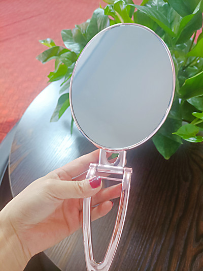 102金色 圆形便携式可折叠双面镜 公主镜子高清旋转化妆双面镜子C10-2-4