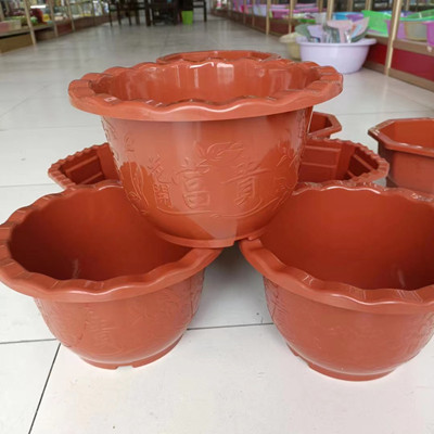 C-20大花盆 角盆高角脚塑料棱角花盆苗圃角盆基地育苗种植盆六B30-1-1