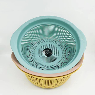 YDL-8272双耳筐  厨房塑料沥水洗菜篮六B29-4-1