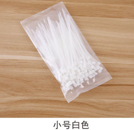 （小号白2.5*100）100条装绑扎带自锁式尼龙扎带捆线理线A8-3-2