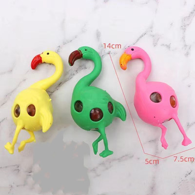 捏捏乐3D火烈鸟解压球硅胶发泄减压球泡泡乐捏捏乐挤压珠球六B25-4-2