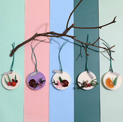 卧室香薰膏 卫生间祛味 干花挂件 清新芳香 香氛包片固体 除臭味六B42-4-3