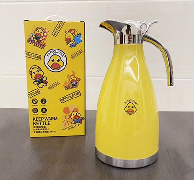 小黄鸭保温壶不锈钢开水瓶大容量保温瓶欧式真空水壶36个/一箱B36-2-1B36-3-1