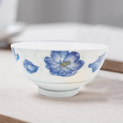 4.5寸日式碗  复古彩陶瓷米饭碗英寸沙拉碗面碗汤碗 D2-1-2