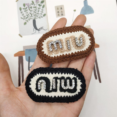 特价高端秋冬毛线发夹甜美少女BB夹侧边刘海碎发夹C3-1-1