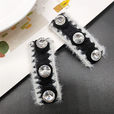 特价高端水钻毛边发夹侧面刘海夹气质碎发卡C3-1-1