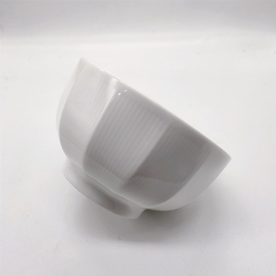 4.8寸花面白瓷碗日系纯白米饭碗 90/件 D1-1-1