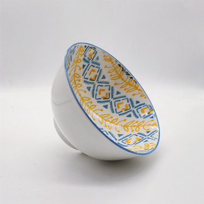 4.5寸直口碗创意波西米亚风陶瓷米饭碗 100/件 D7-2-1